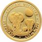 Preview: Somalia 50 Shillings 2014 Elefant - 1/25 Unze Feingold